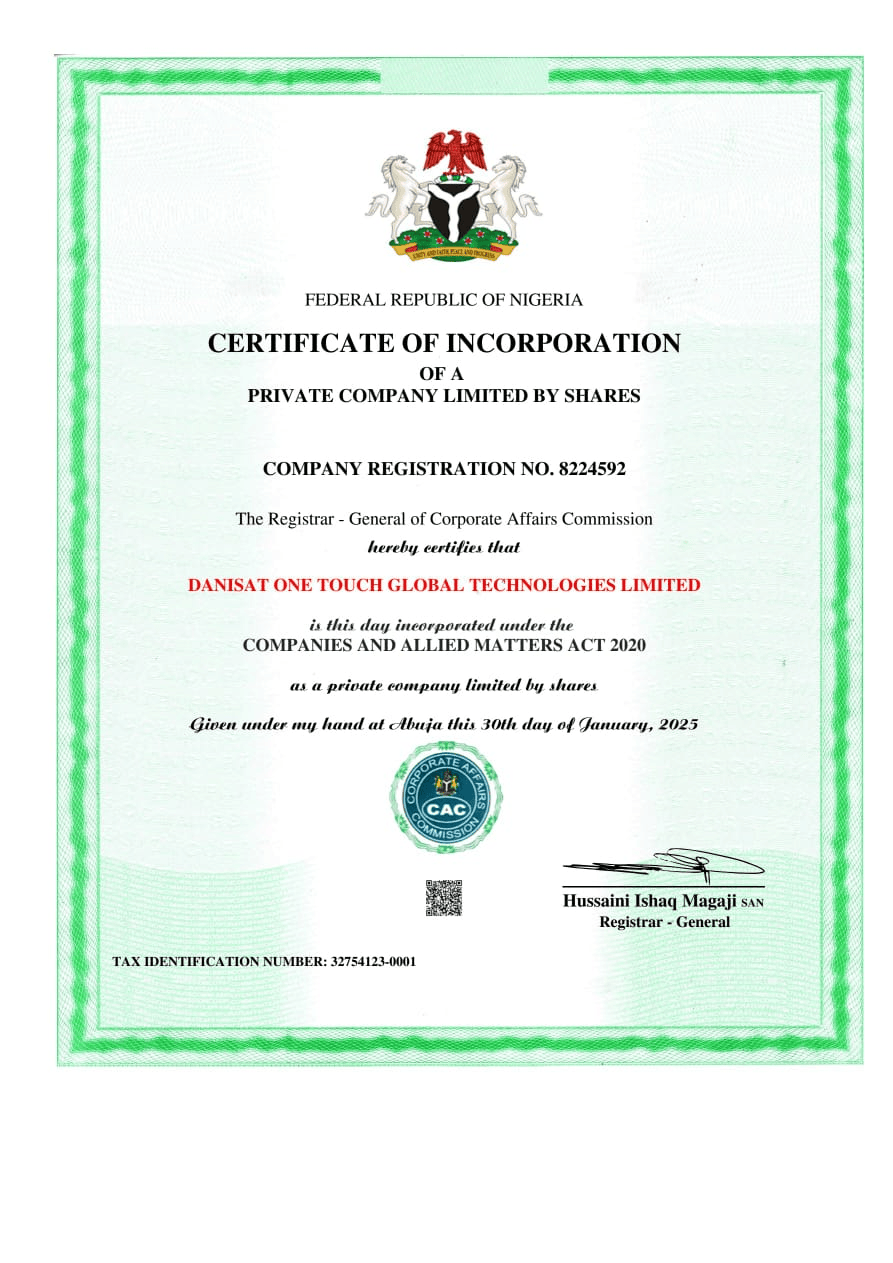 Danisat Engineering & Operational Certification Panel Details